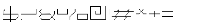 F Pixel Extra Light Font OTHER CHARS