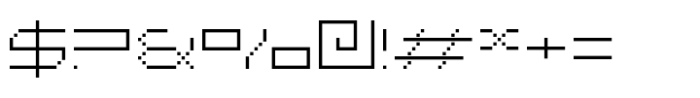 F Pixel Light Font OTHER CHARS