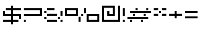 F Pixel Medium Font OTHER CHARS