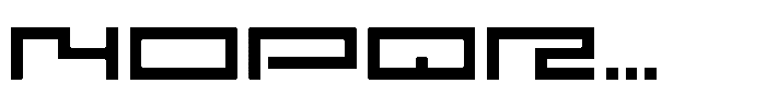 F Pixel Moc Extended Light Font UPPERCASE