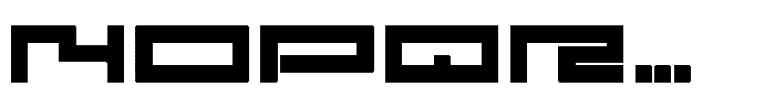 F Pixel Moc Extended Medium Font UPPERCASE