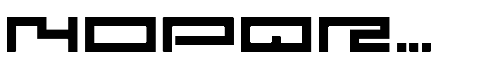 F Pixel Moc Extended Regular Font UPPERCASE