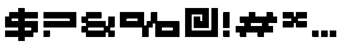 F Pixel Moc Regular Font OTHER CHARS