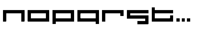 F Pixel Moc Wide Light Font LOWERCASE