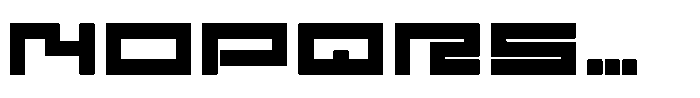 F Pixel Moc Wide Medium Font UPPERCASE