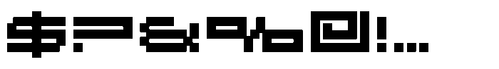 F Pixel Moc Wide Regular Font OTHER CHARS