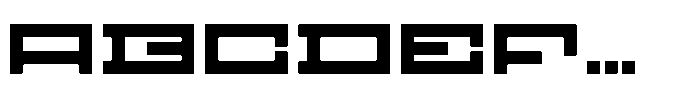 F Pixel Moc Wide Regular Font UPPERCASE