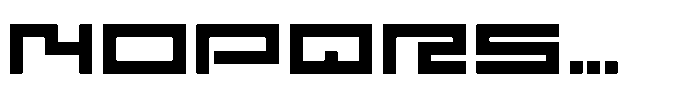 F Pixel Moc Wide Regular Font UPPERCASE