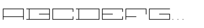 F Pixel Wide Extra Light Font UPPERCASE