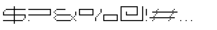 F Pixel Wide Light Font OTHER CHARS