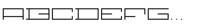 F Pixel Wide Light Font UPPERCASE