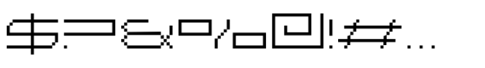 F Pixel Wide Regular Font OTHER CHARS