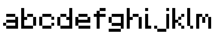 F77 Minecraft Regular Font LOWERCASE