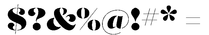 Fabulosa Bold Font OTHER CHARS