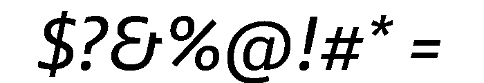 Fact Variable Light Italic Font OTHER CHARS