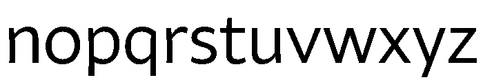 Faculty Glyphic Light Font LOWERCASE