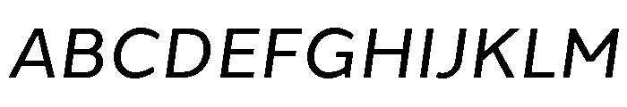 Fairwater Sans Italic Font UPPERCASE
