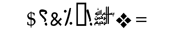 Farah Regular Font OTHER CHARS