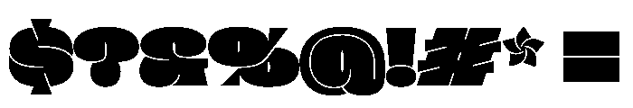 Fat Black Font OTHER CHARS