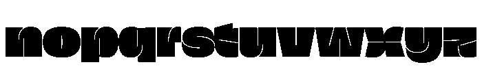 Fat Black Font LOWERCASE