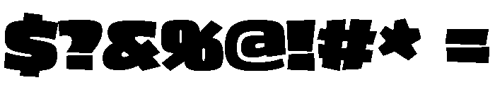 Fat Extra Bold Font OTHER CHARS