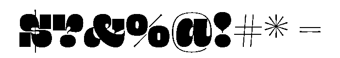 Fat Extra Light Font OTHER CHARS