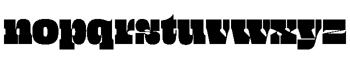 Fat Extra Light Font LOWERCASE