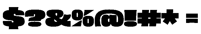 Fat Heavy Font OTHER CHARS