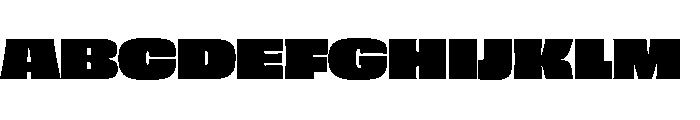 Fat Heavy Font UPPERCASE