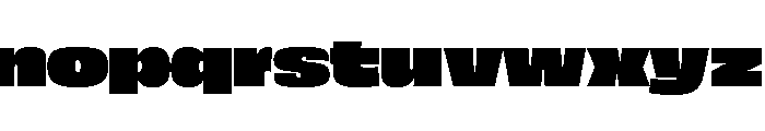 Fat Heavy Font LOWERCASE