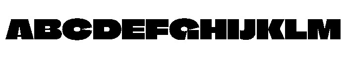 Fat Regular Font UPPERCASE