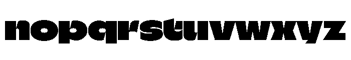 Fat Regular Font LOWERCASE
