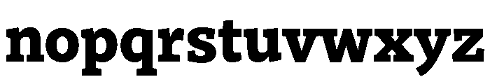 Faust Heavy Font LOWERCASE