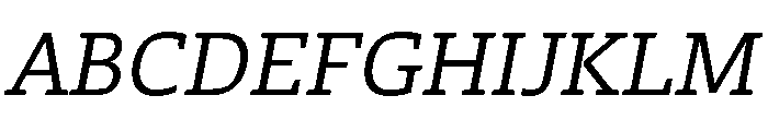 Faust Medium Italic Font UPPERCASE
