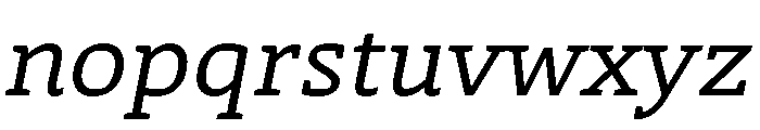Faust Medium Italic Font LOWERCASE