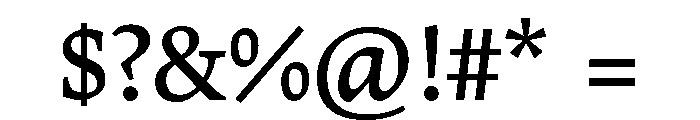 Faust Regular Font OTHER CHARS