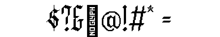 Fayte Pixel Hard Font OTHER CHARS
