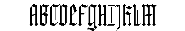 Fayte Pixel Hard Font UPPERCASE