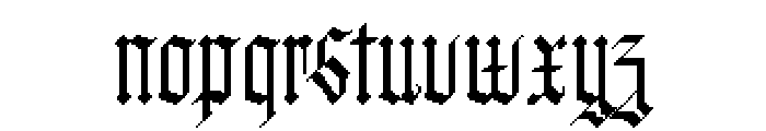 Fayte Pixel Hard Font LOWERCASE