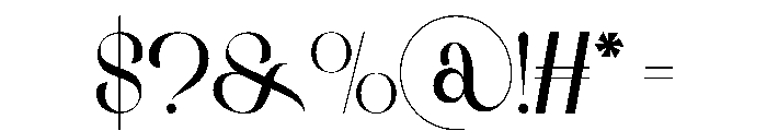 FAQES Font OTHER CHARS
