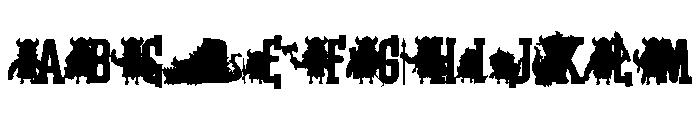 Fa-thor CF Brown Font UPPERCASE