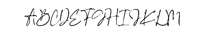 Faberos Sebastine Script Font UPPERCASE