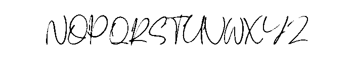 Faberos Sebastine Script Font UPPERCASE