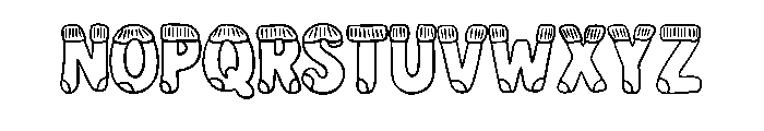 Fabric Socks By Squeeb  Regular Font LOWERCASE