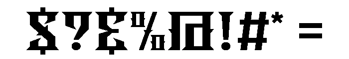 Fabric Tailor Font OTHER CHARS