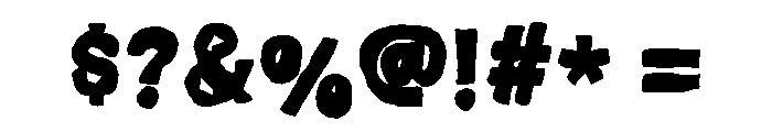 Factory Punch Font OTHER CHARS