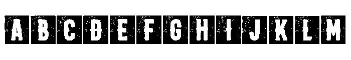 Faded Steel Regular Font UPPERCASE