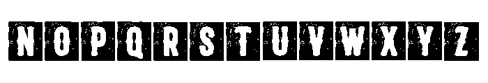 Faded Steel Regular Font LOWERCASE
