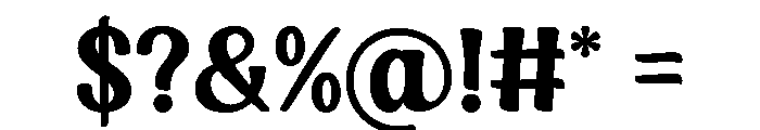 Fadelight Regular Font OTHER CHARS