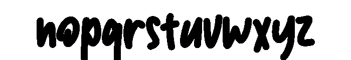 Fadua Font LOWERCASE